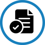 blue circle paper