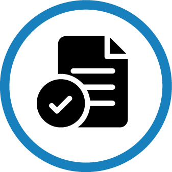 blue circle paper