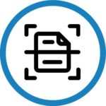 blue circle scan