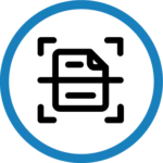 blue circle scan