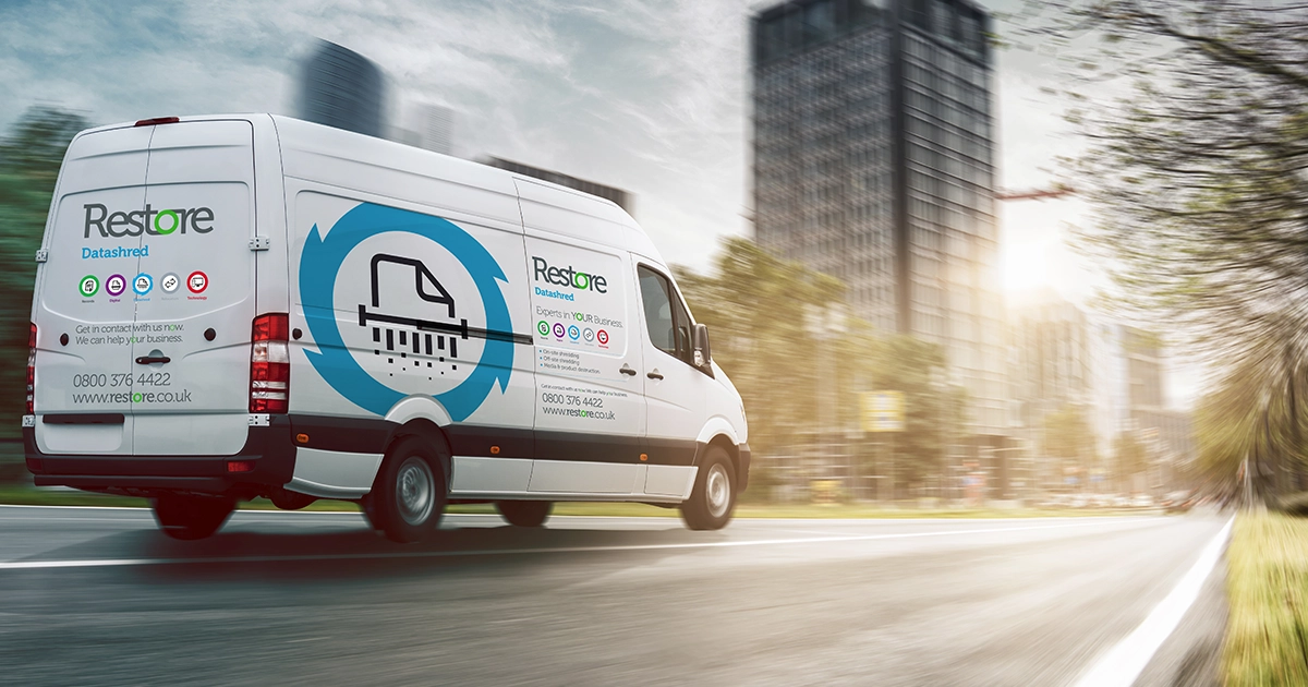 restore truck for off-site shredding