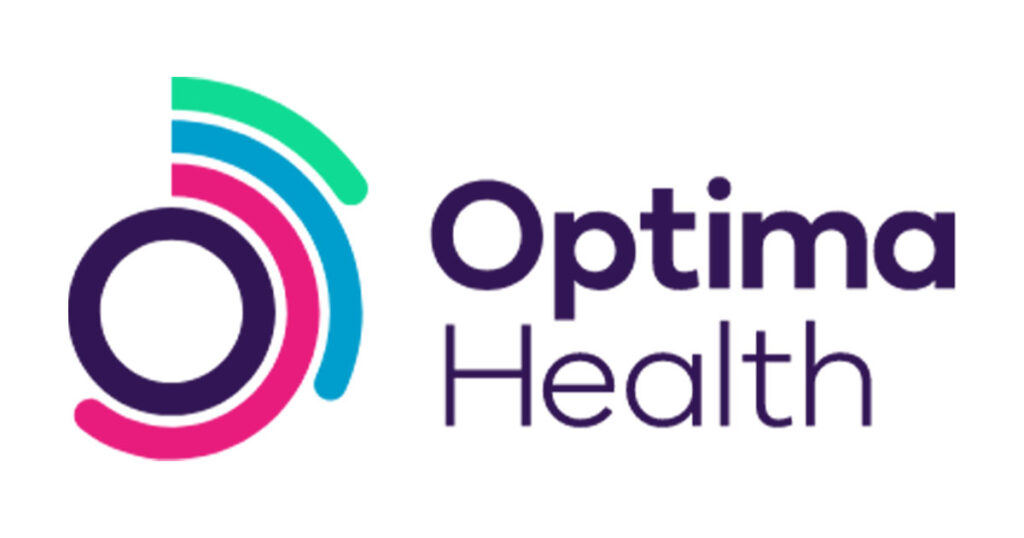 Optima Health logo, a trusted partner of Restore Digital in the healthcare industry.