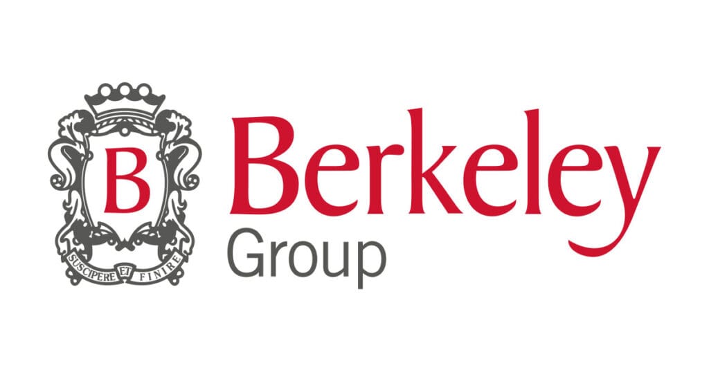 The Berkeley Group logo, a renowned property developer that trusts Restore Digital's services.