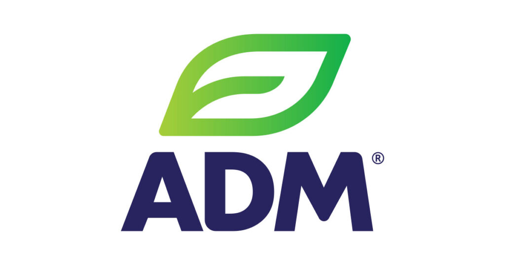 ADM logo, a company that relies on Restore Digital's expertise in document management and digital solutions.