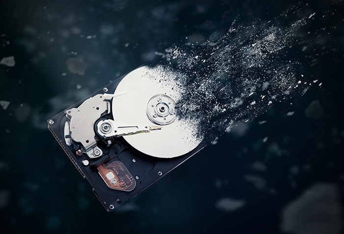 Shredding hard drive